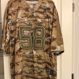 Buffalo Bills Matt Milano #58 camo jersey